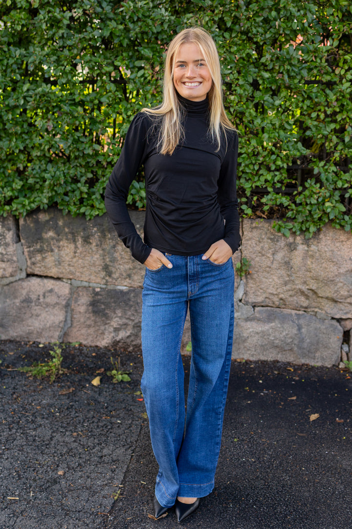 Jersey Turtleneck Black