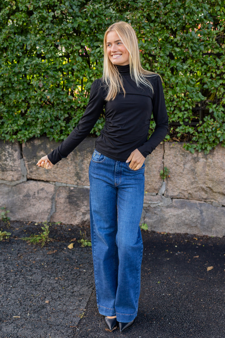 Jersey Turtleneck Black