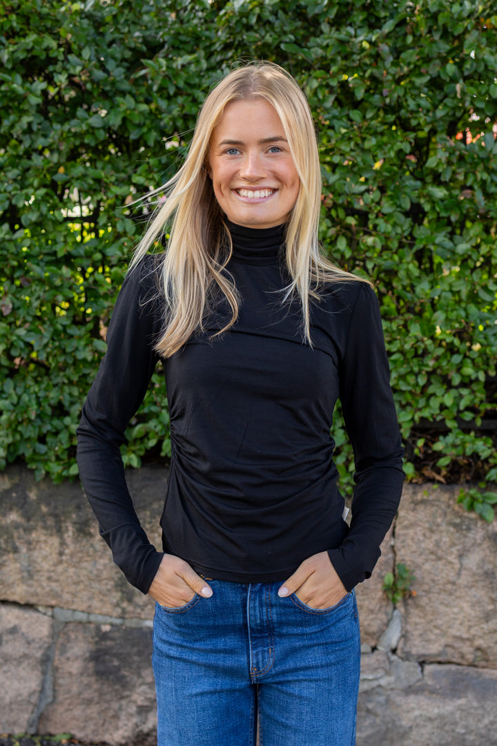 Jersey Turtleneck Black
