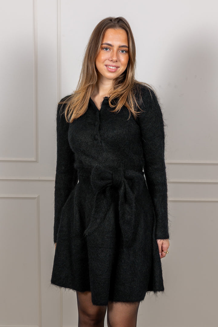 Bon Weekend Knit Dress Black