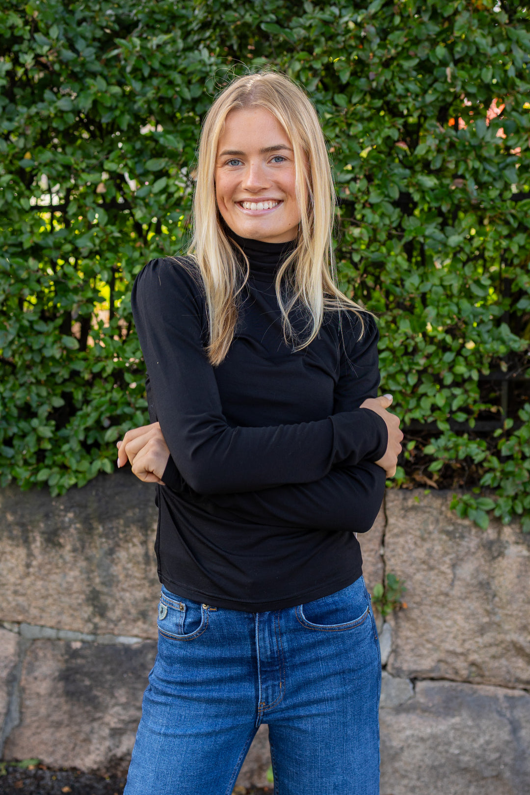 Jersey Turtleneck Black