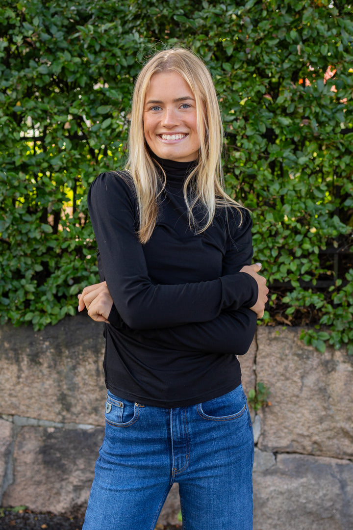 Jersey Turtleneck Black