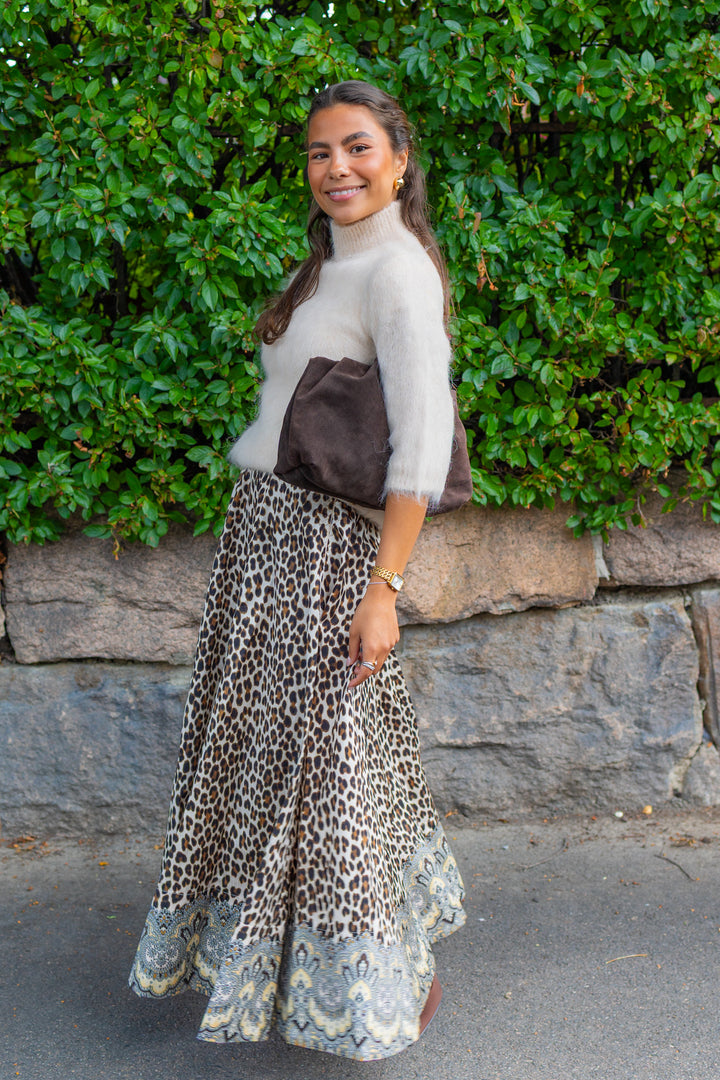 Taffeta Maxi Skirt Wild Paisley