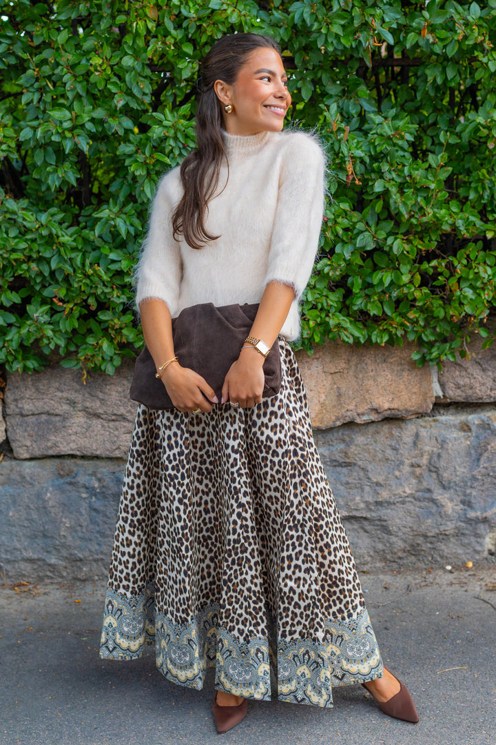 Taffeta Maxi Skirt Wild Paisley
