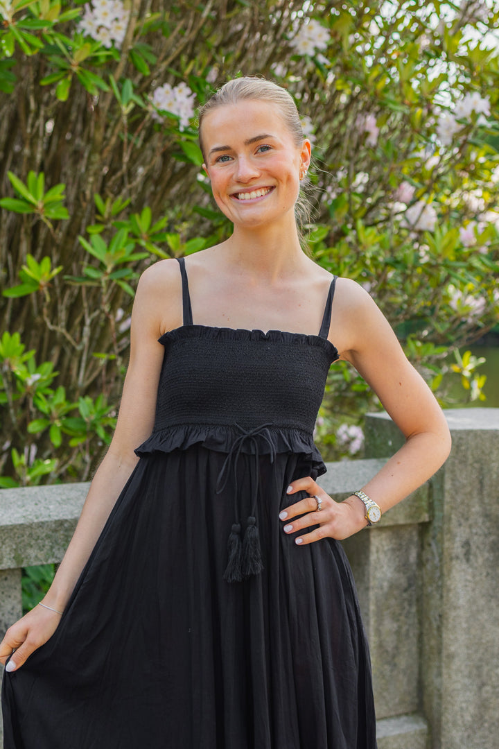 Twisted Strap Dress Black
