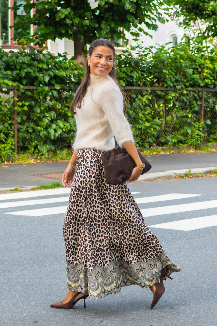 Taffeta Maxi Skirt Wild Paisley