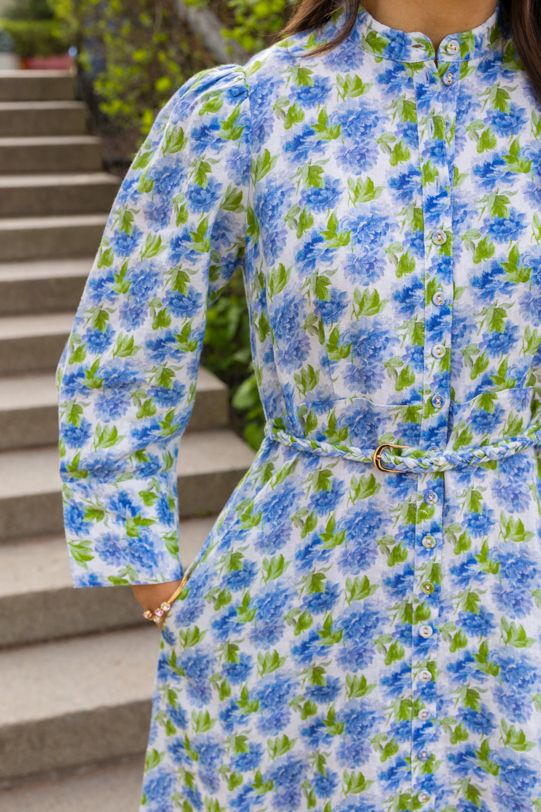 Twisted Maxi Dress Peonies