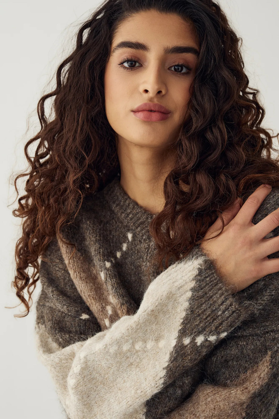 Lai Knit Ash Brown Mix