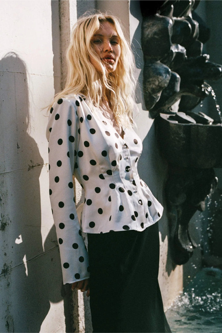 Marmo Blouse Créme Dot