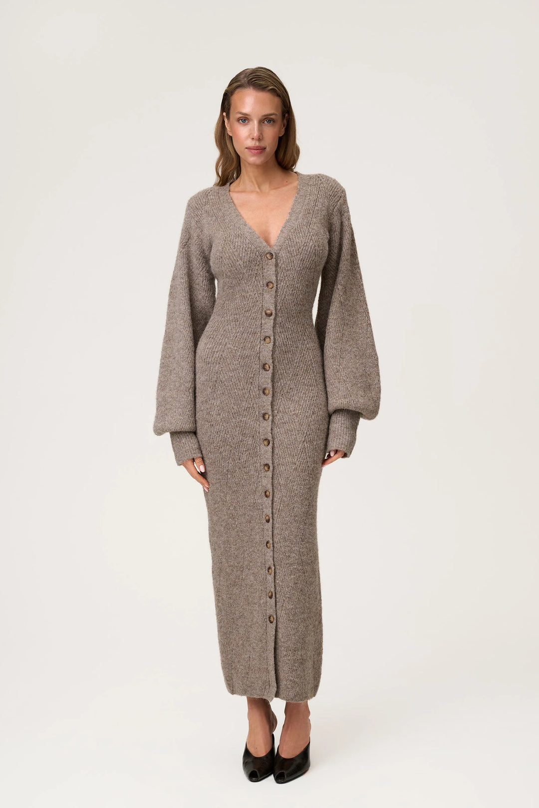 Montana Dress Greige Melange