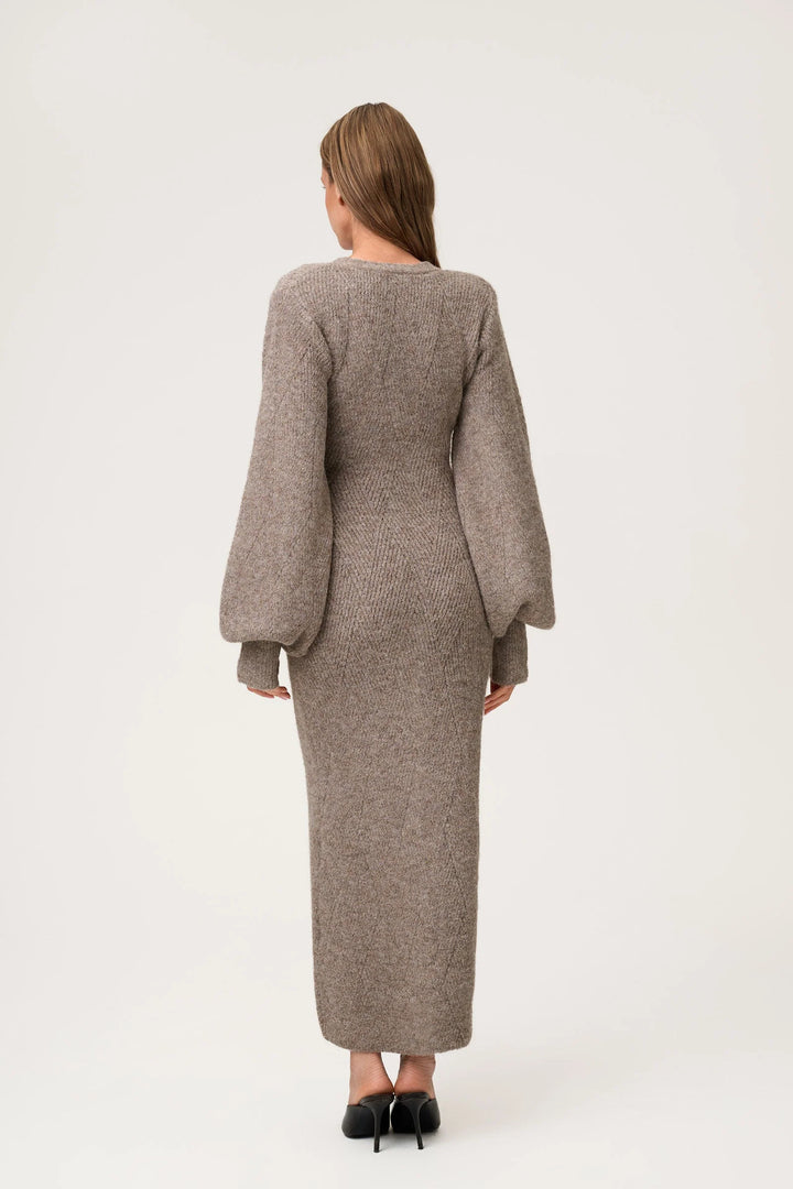 Montana Dress Greige Melange