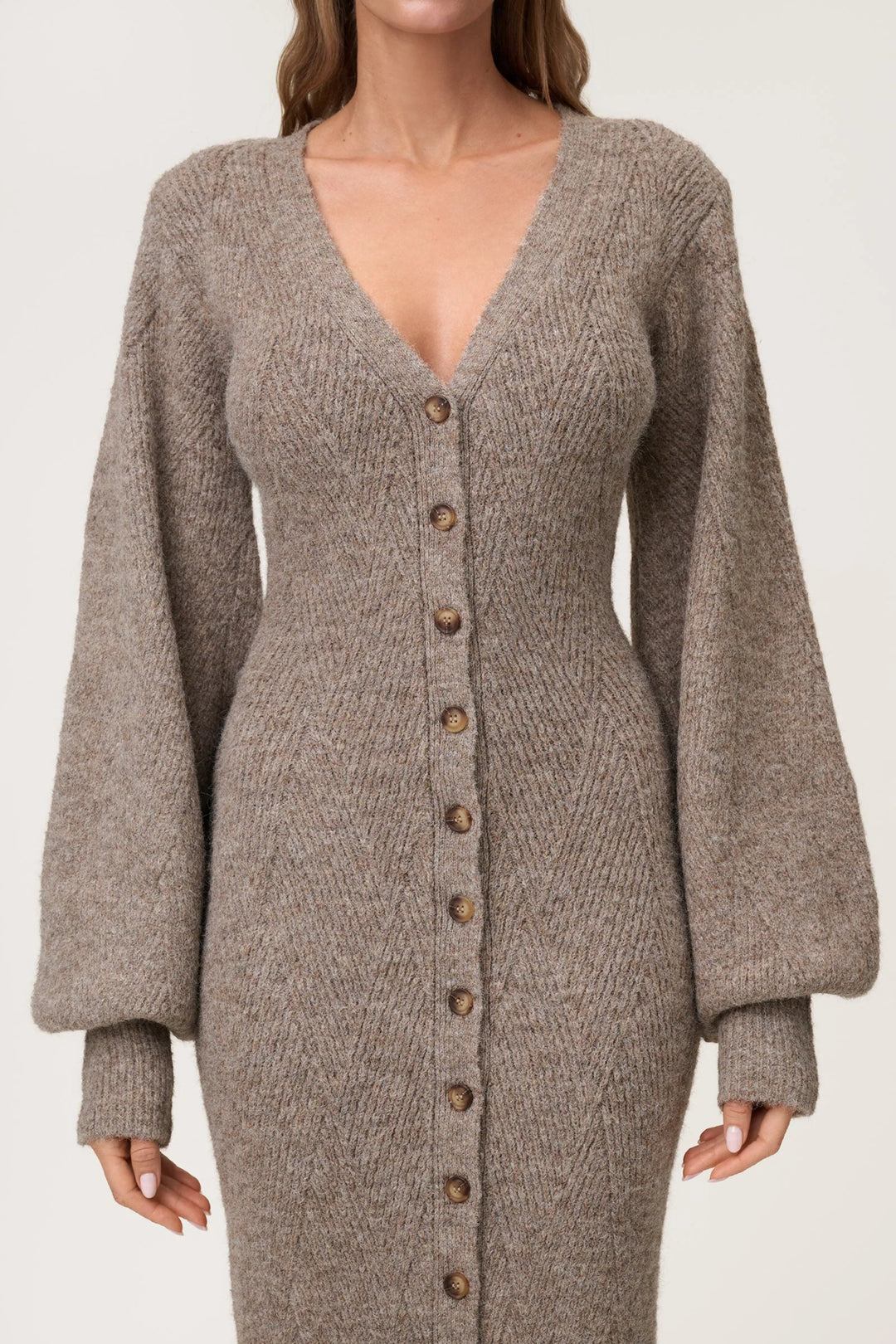 Montana Dress Greige Melange