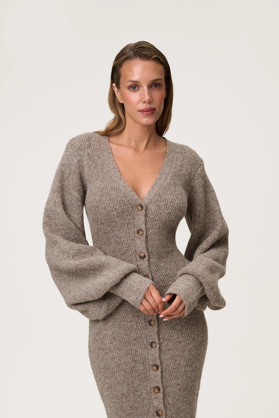 Montana Dress Greige Melange
