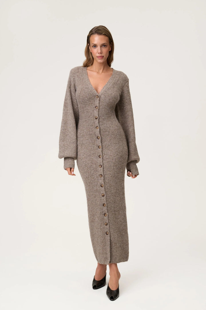 Montana Dress Greige Melange
