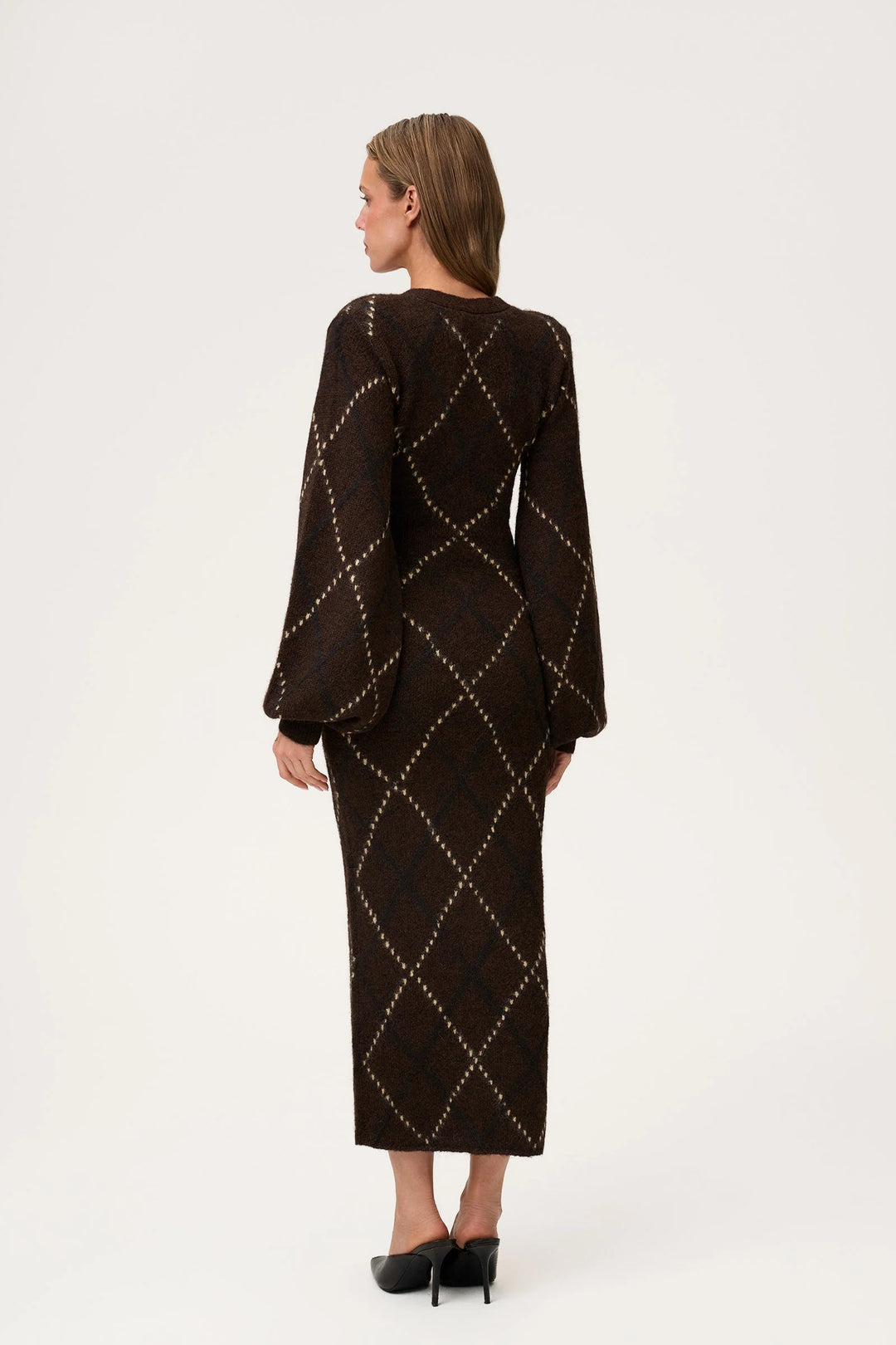 Montana Dress Espresso Rhombus