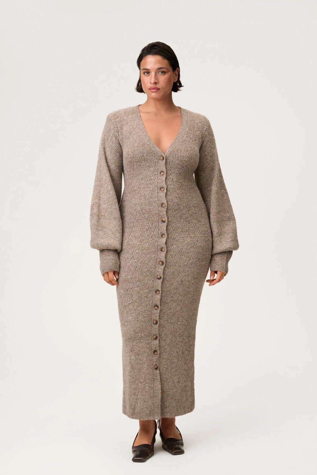 Montana Dress Greige Melange