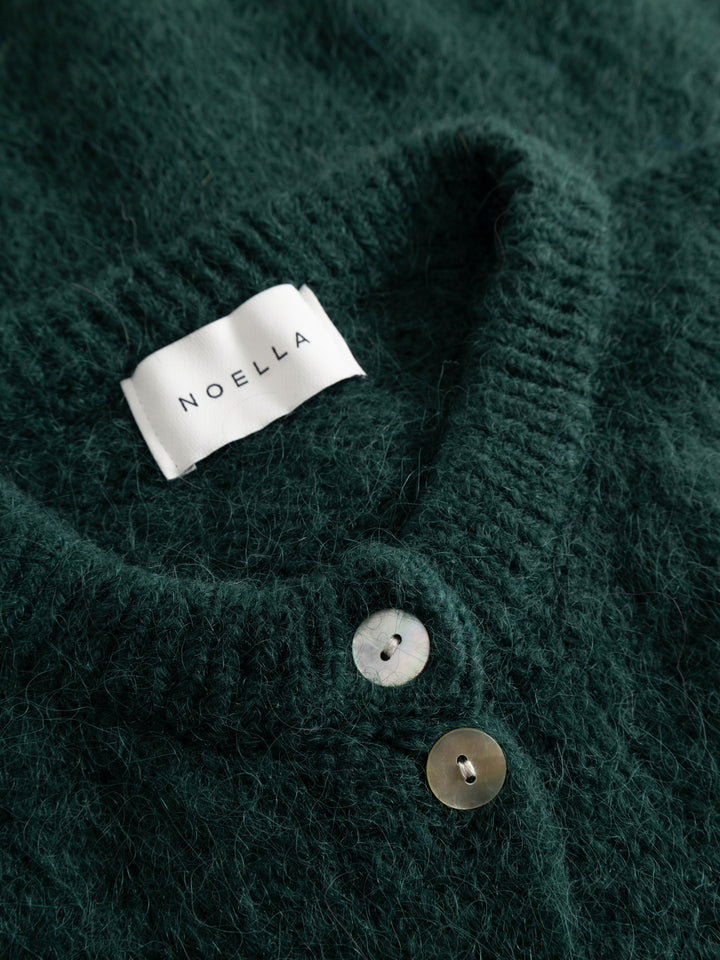 Kae Knit Cardigan Bottle Green