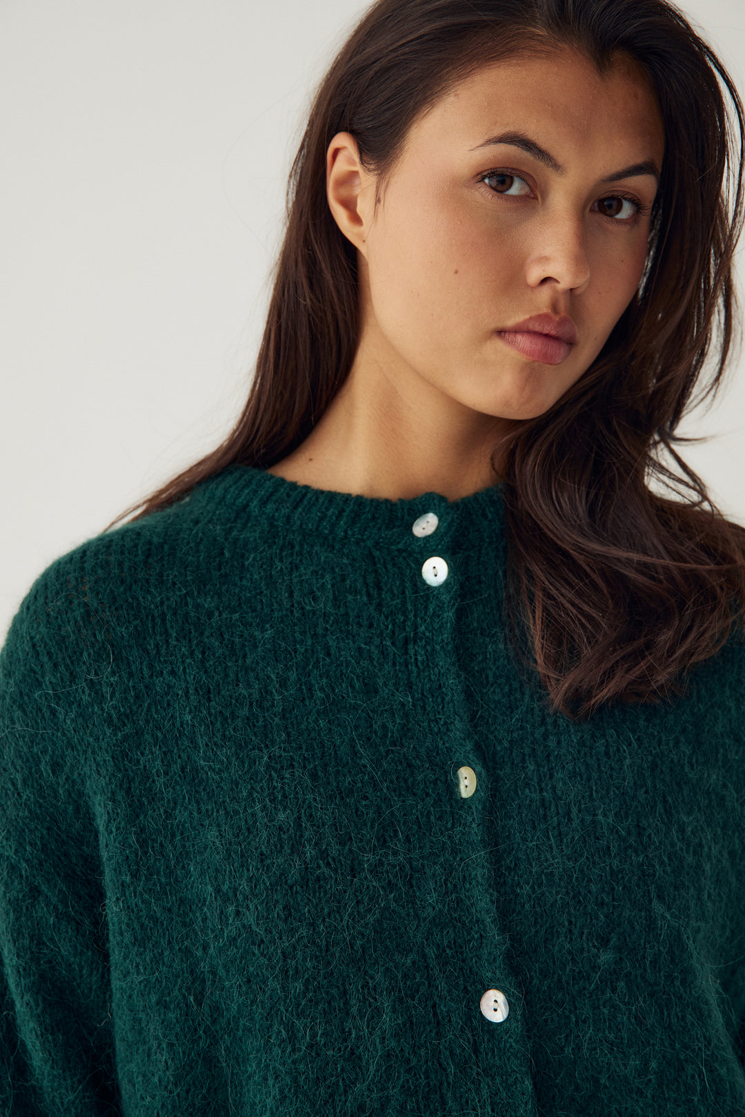 Kae Knit Cardigan Bottle Green