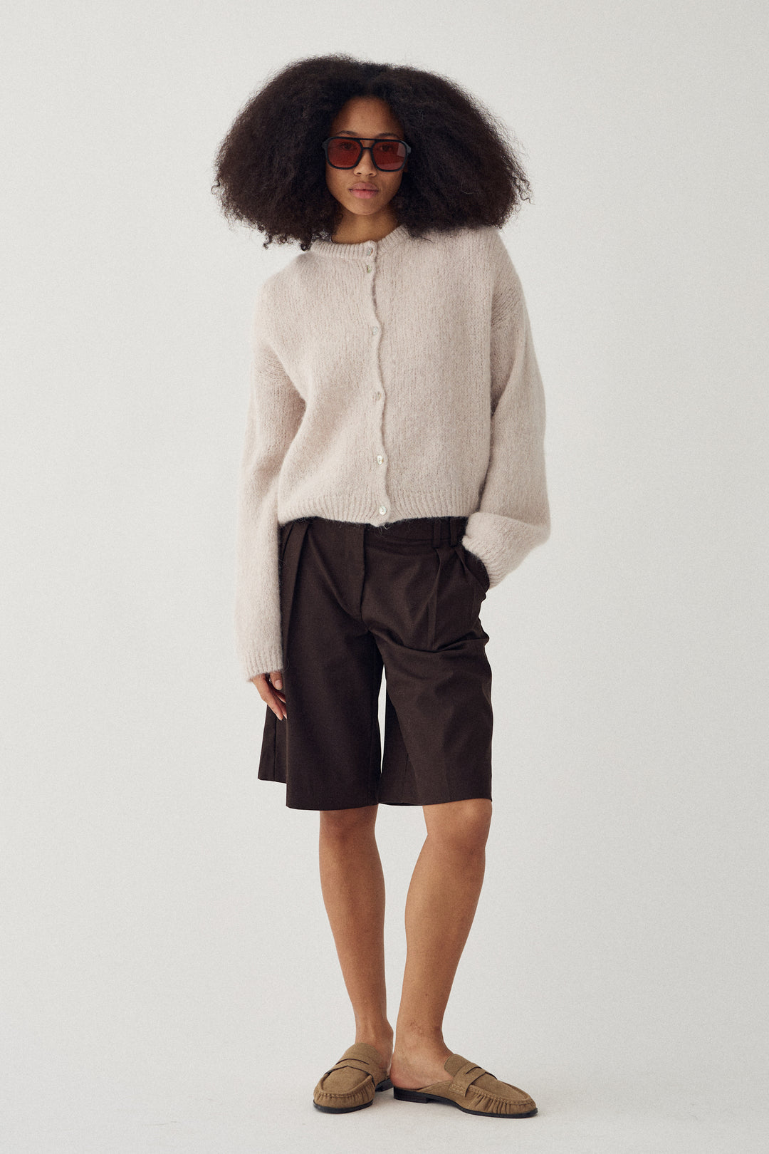 Kae Knit Cardigan Oyster
