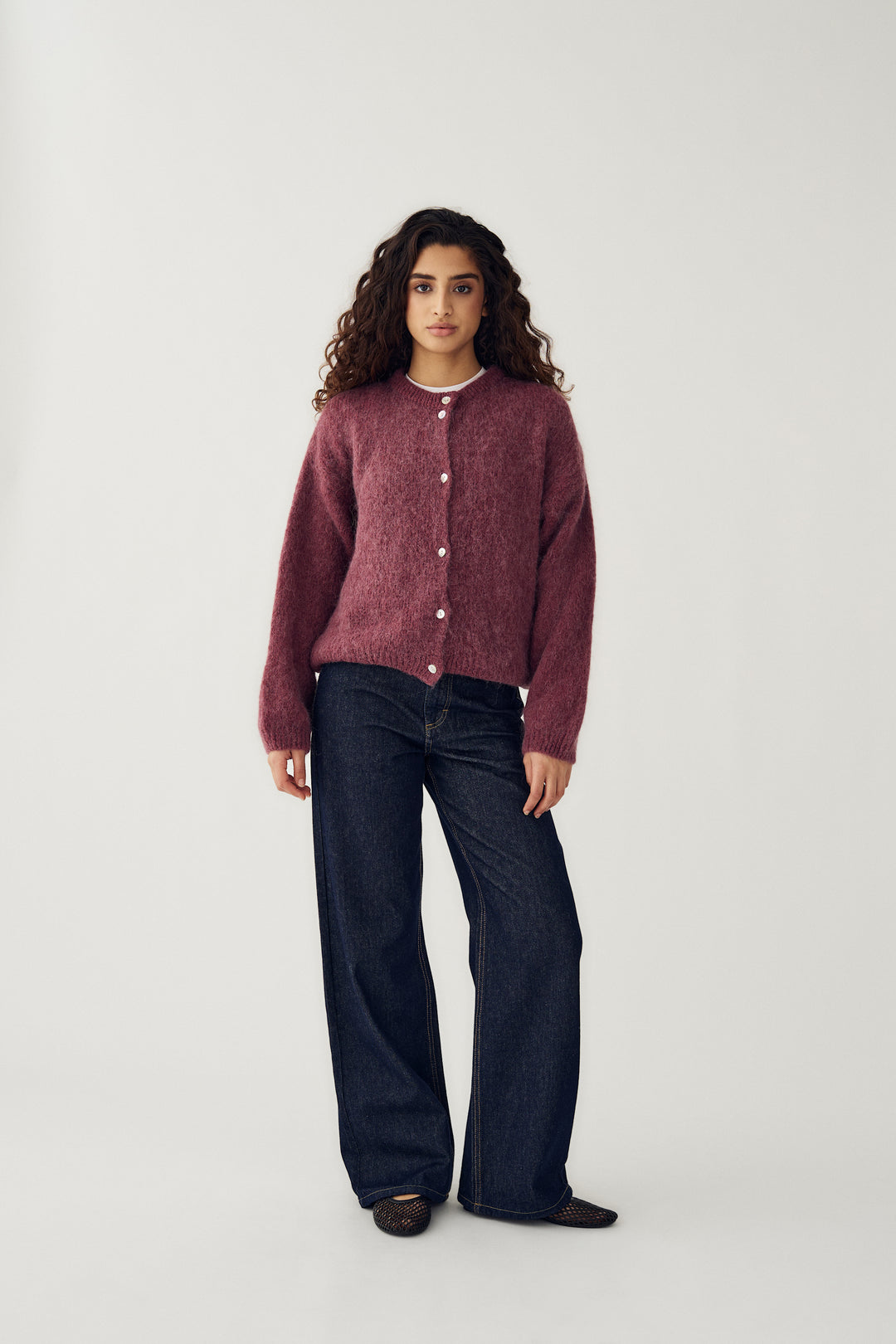 N-Kae Knit Cardigan Rust