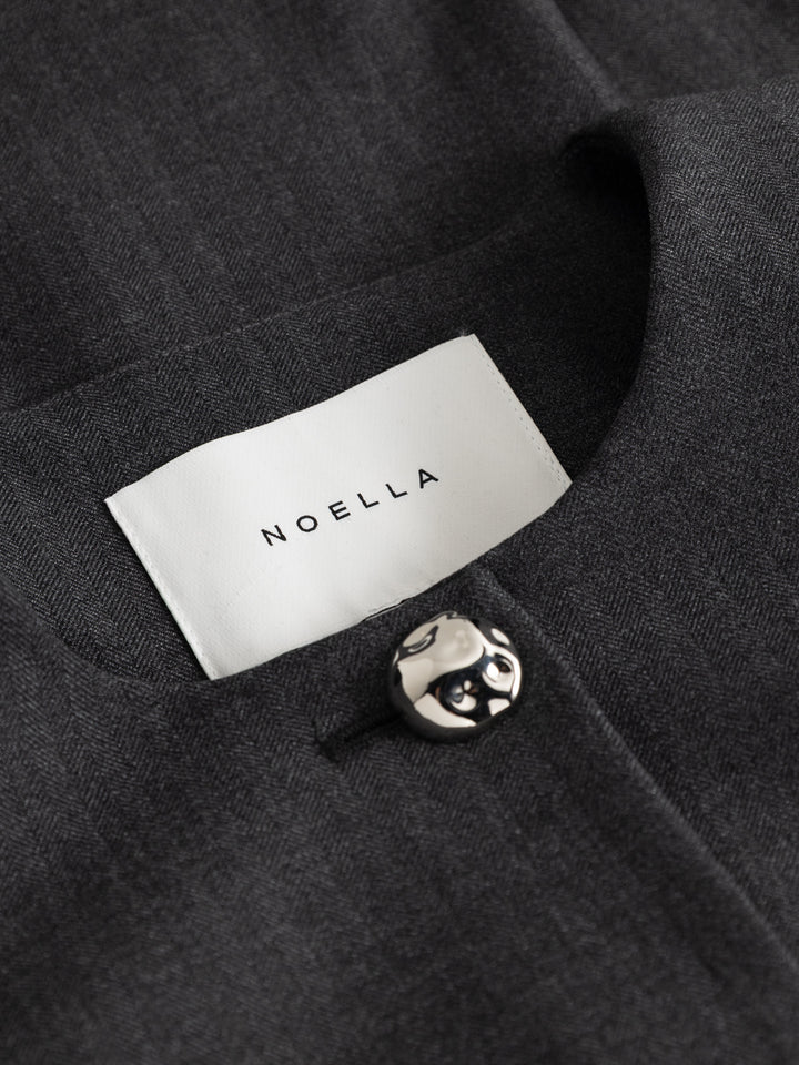N-Kasaundra Blazer Grey Herringbone