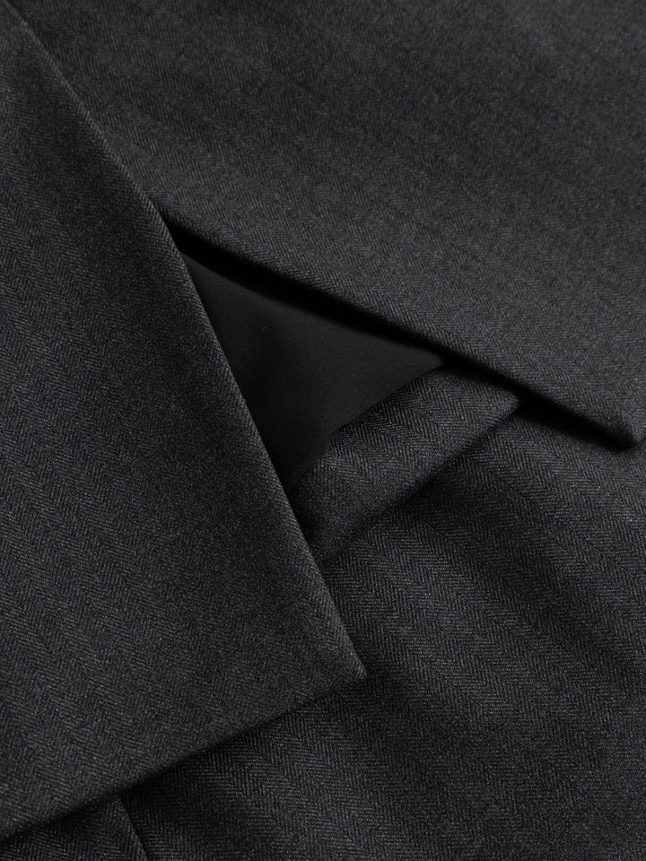 N-Kasaundra Blazer Grey Herringbone