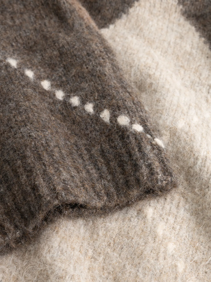 Laiana Knit Cardigan Ash Brown Mix
