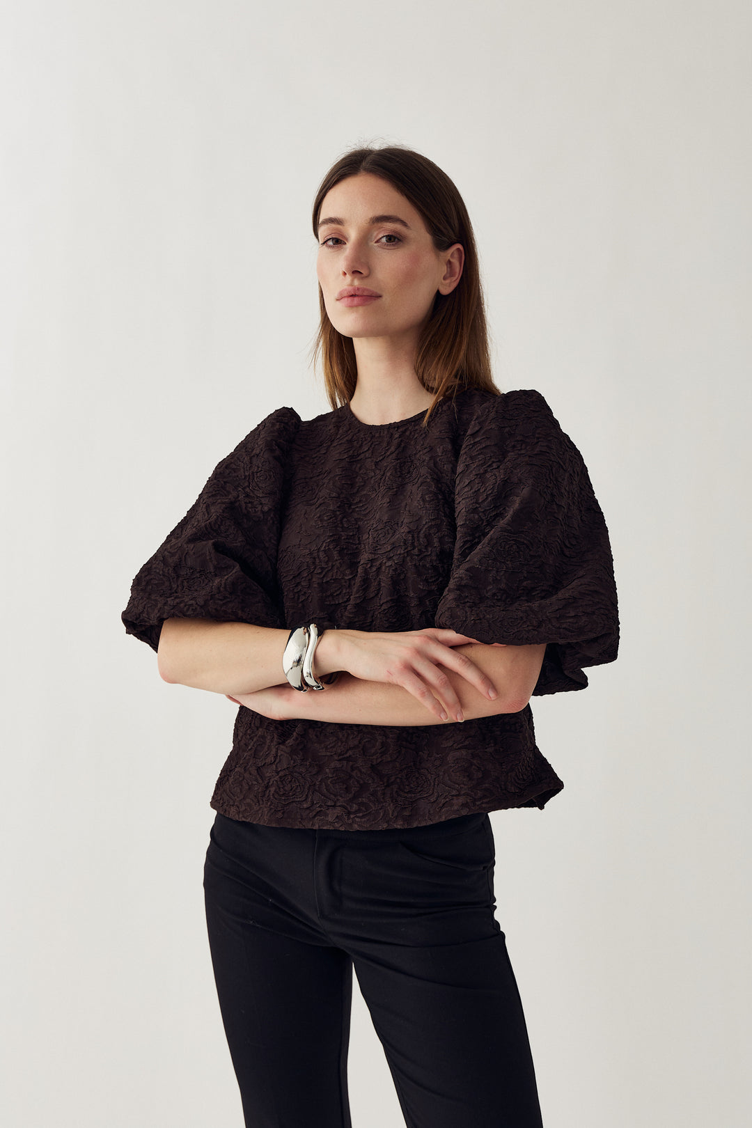 N-Shelly Blouse Chocolate