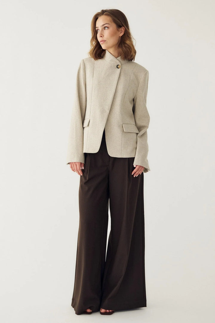 Monique Blazer Oatmeal Melange
