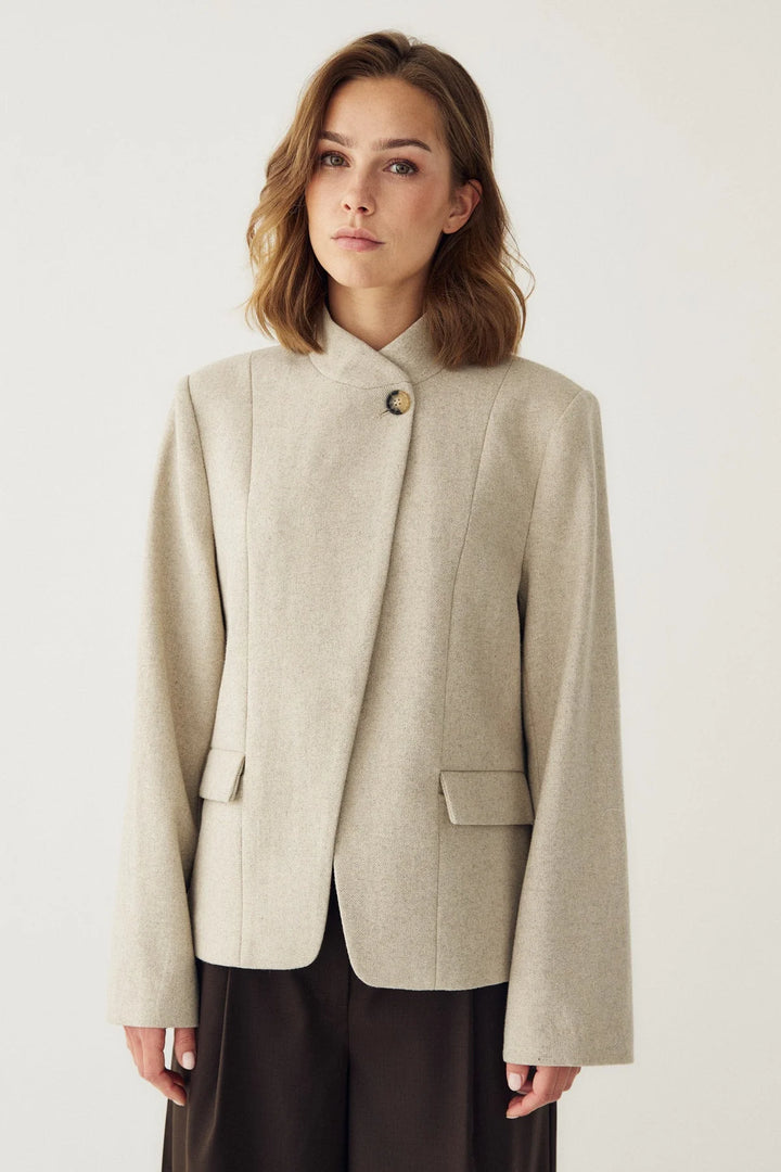 Monique Blazer Oatmeal Melange