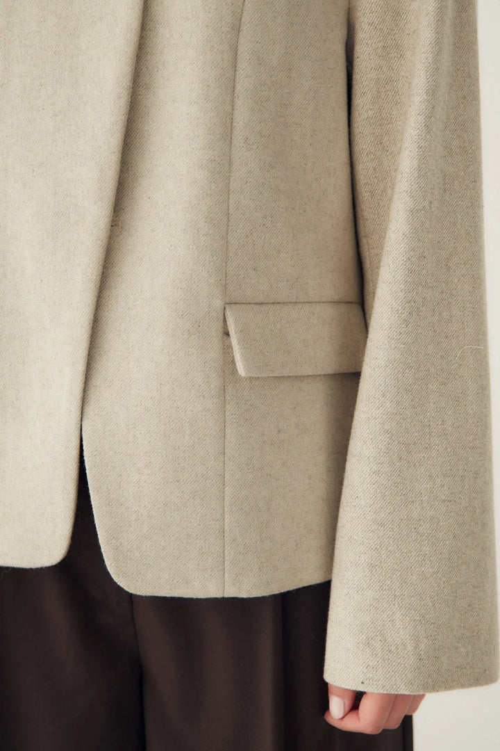 Monique Blazer Oatmeal Melange