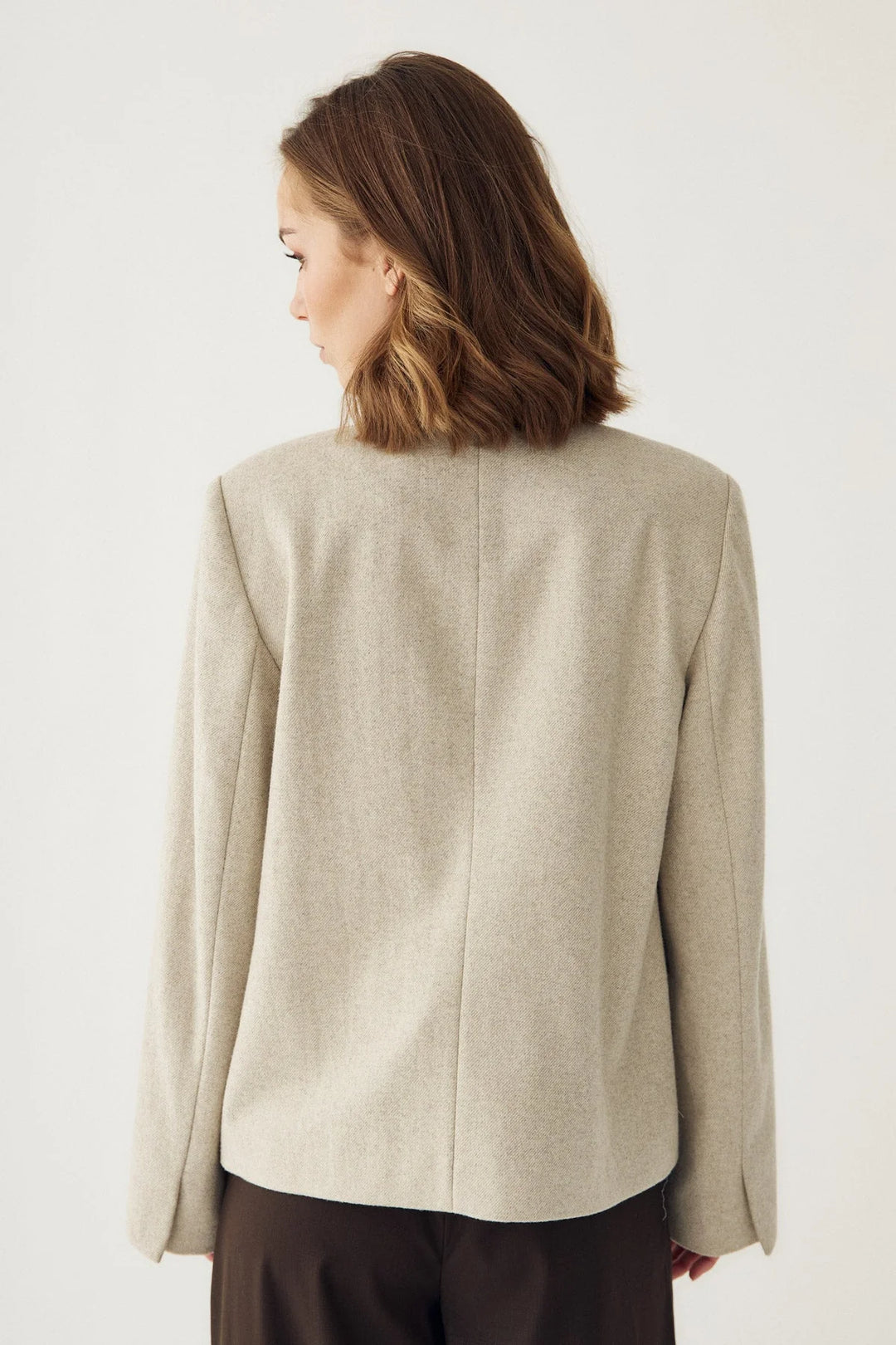 Monique Blazer Oatmeal Melange