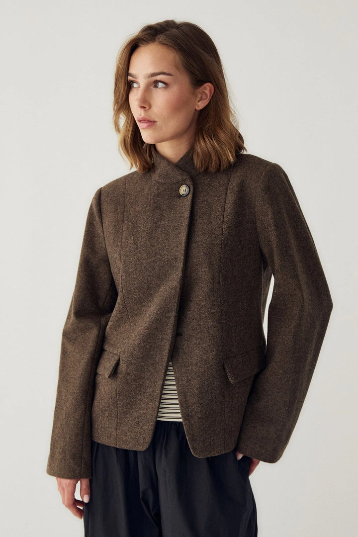 Monique Blazer Tobacco Melange