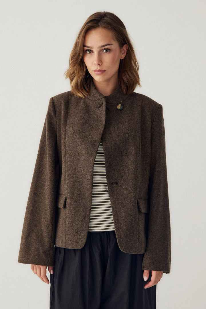 Monique Blazer Tobacco Melange