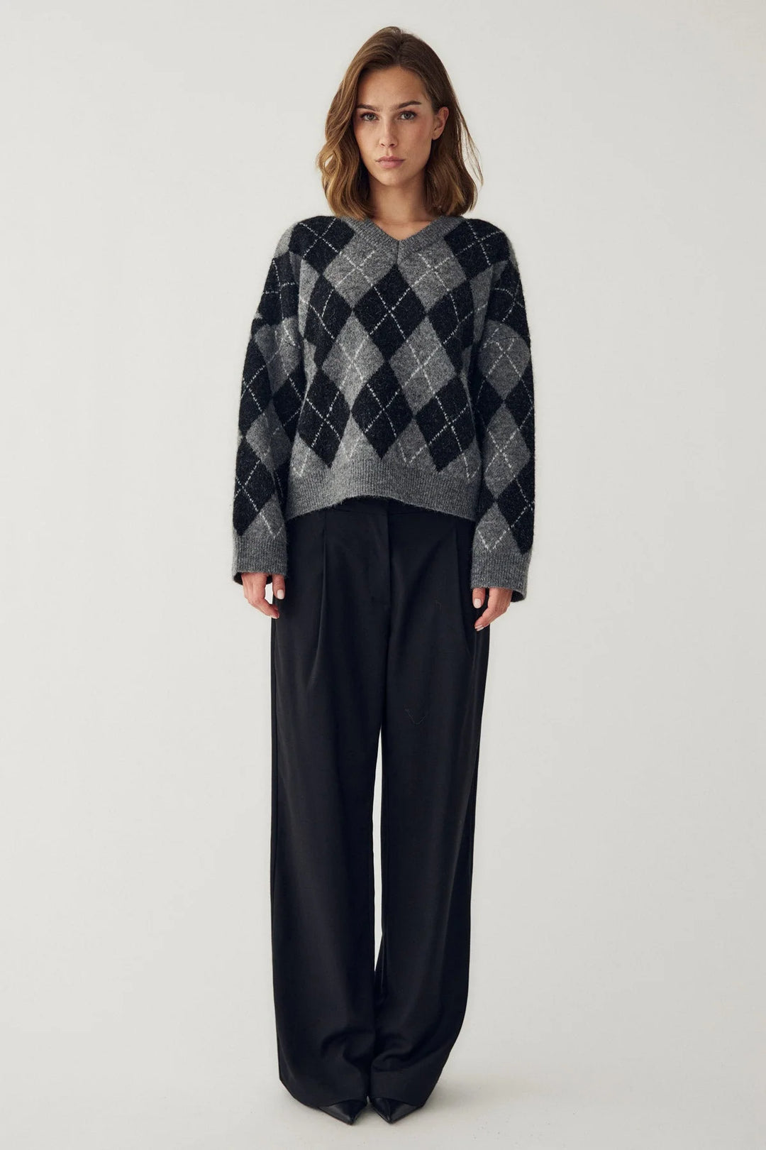 N-Lai Knit Black Grey Mix