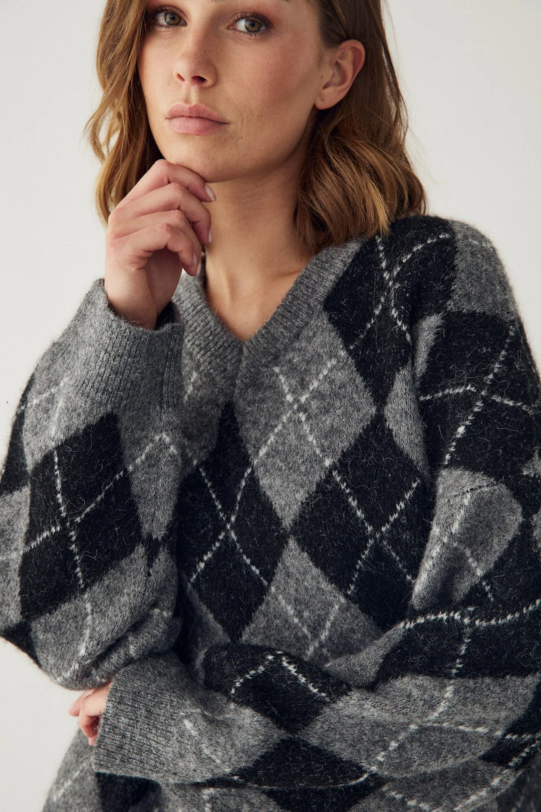 N-Lai Knit Black Grey Mix