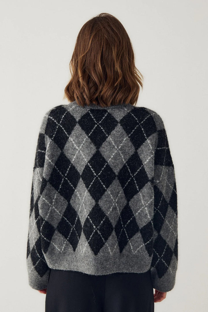 N-Lai Knit Black Grey Mix