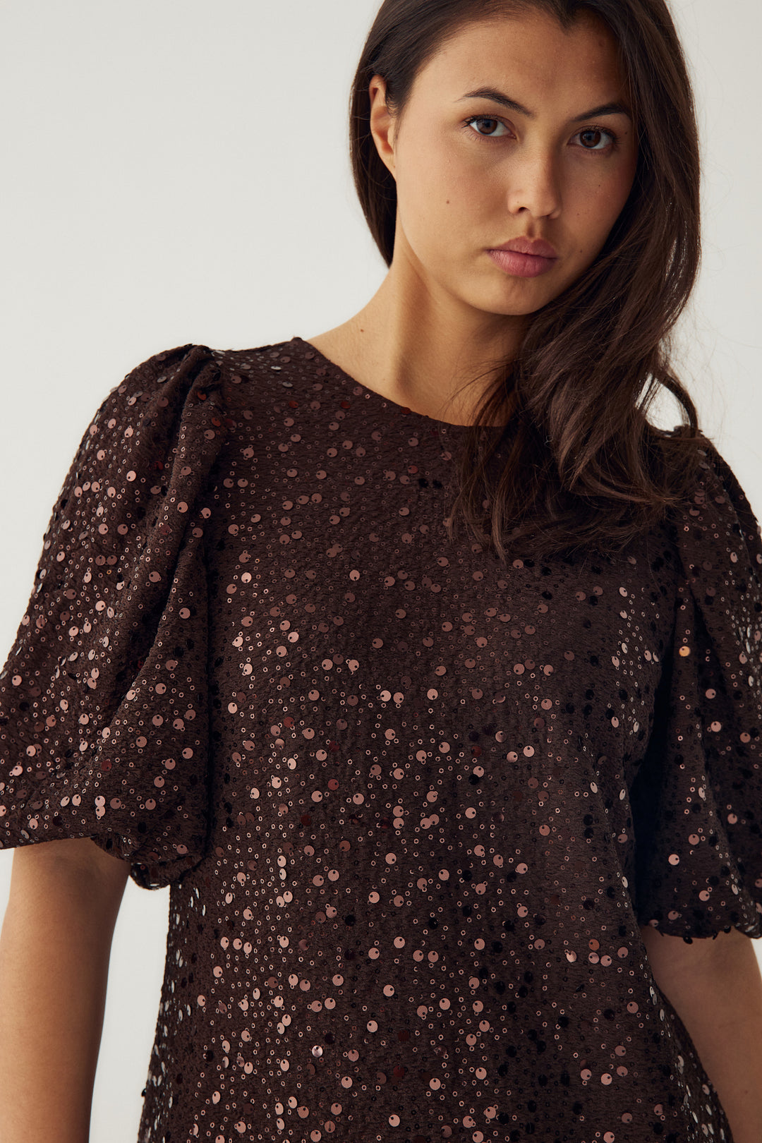 Pastis Short Dress Chocolate