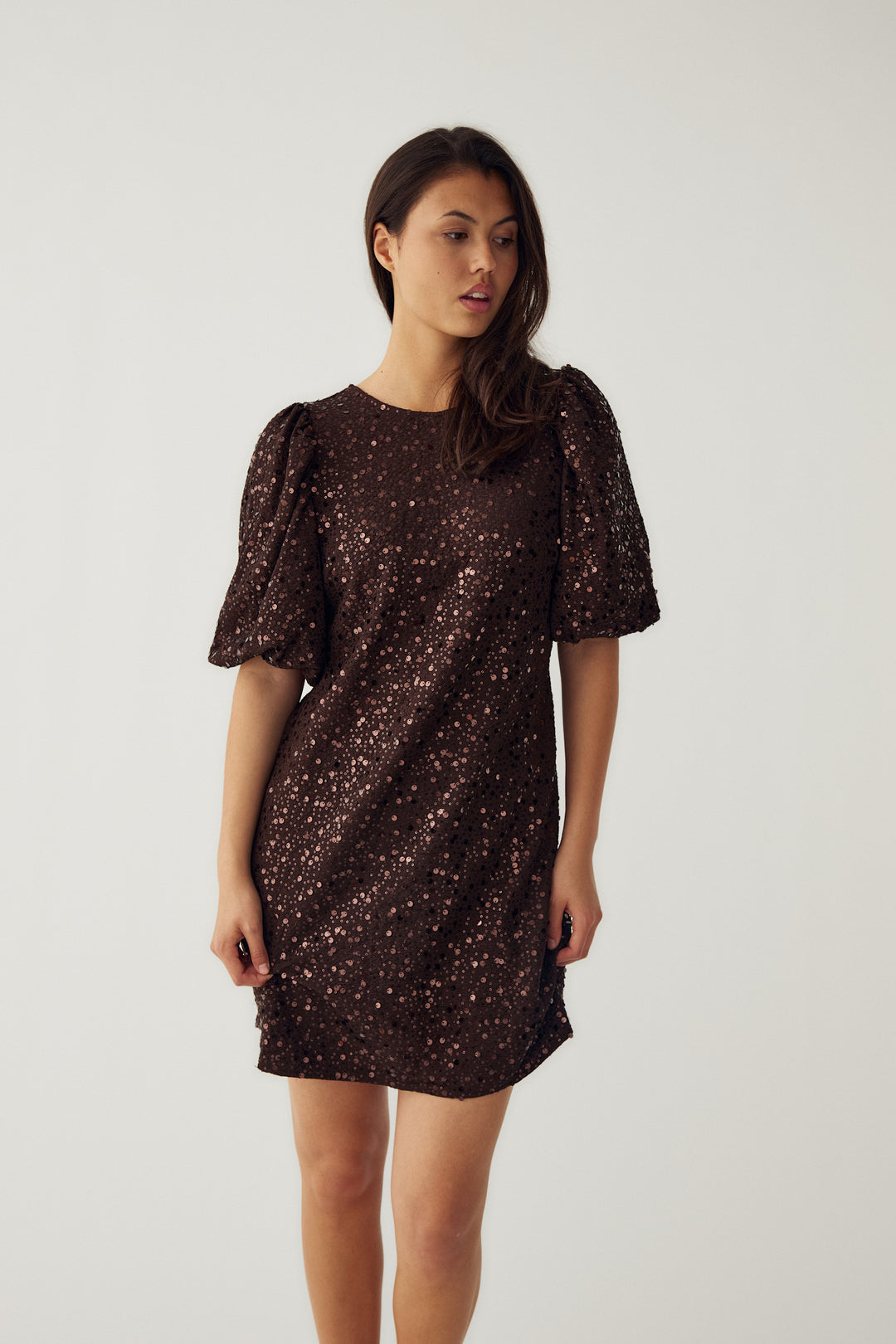 Pastis Short Dress Chocolate