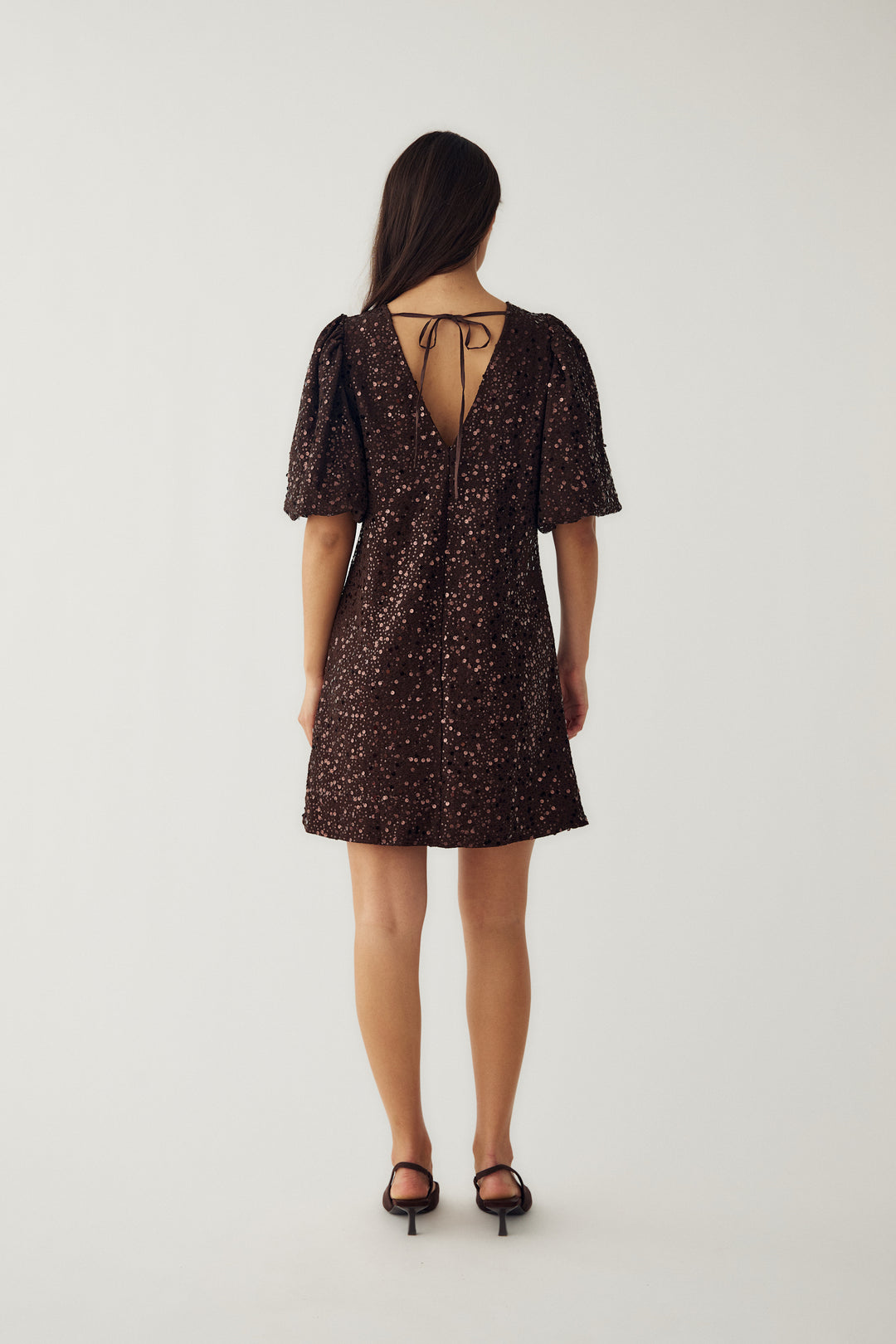 Pastis Short Dress Chocolate