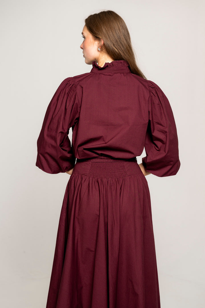 Astrid Skirt Rich Maroon