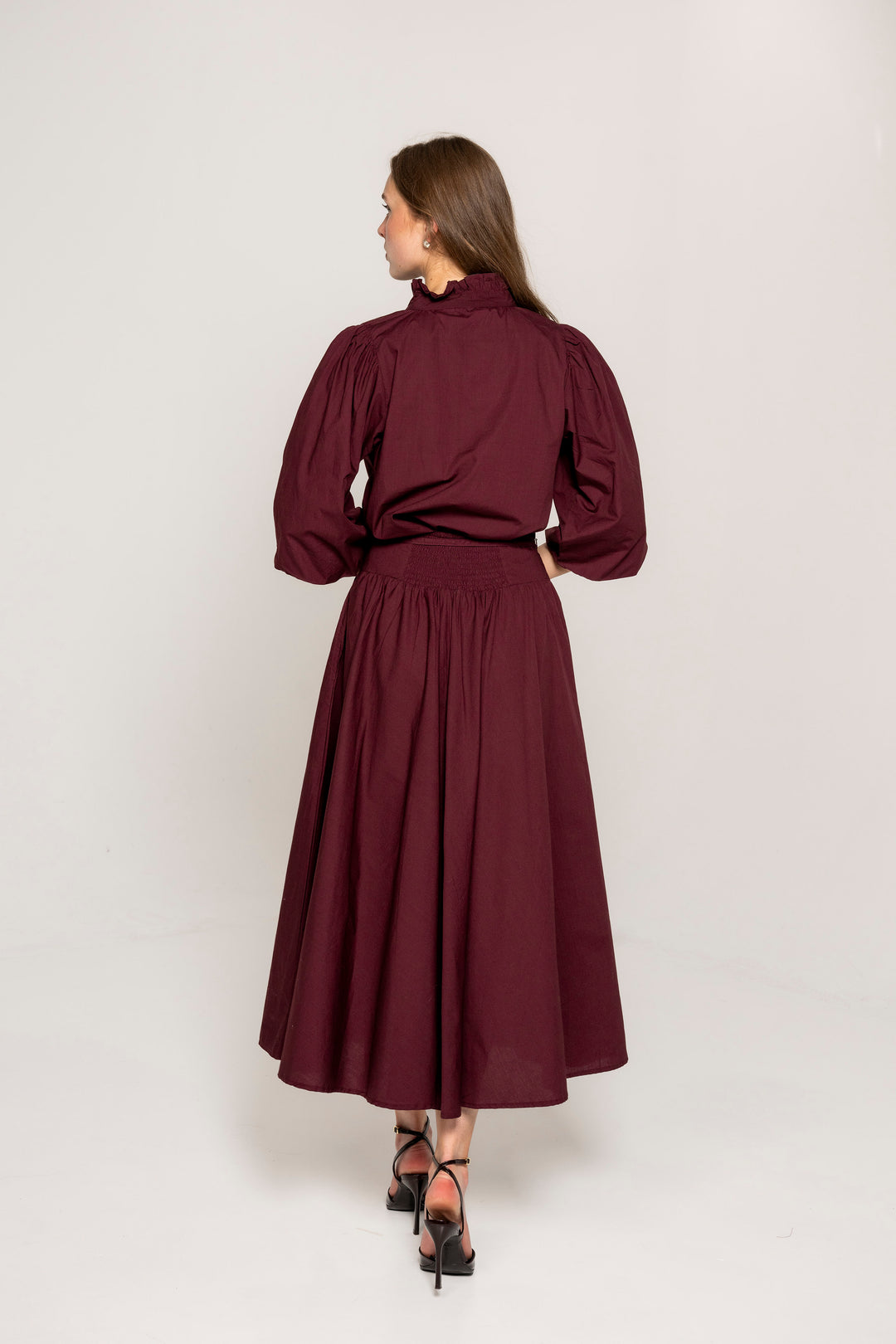 Astrid Skirt Rich Maroon