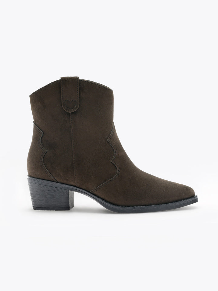 Western Boot Low Mørkebrun