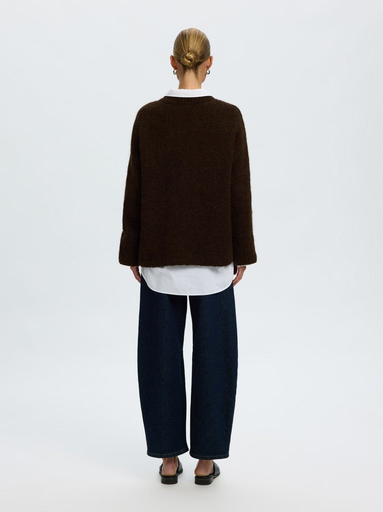 Gabriella Ls Knit New O-Neck Delicioso Melange