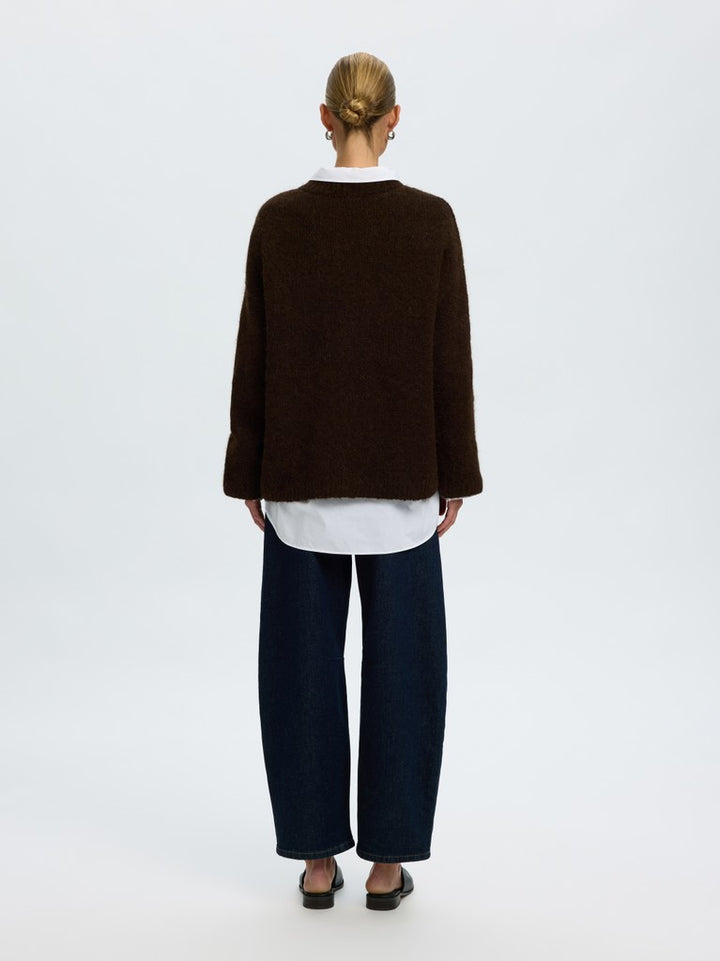 Gabriella Ls Knit New O-Neck Delicioso Melange