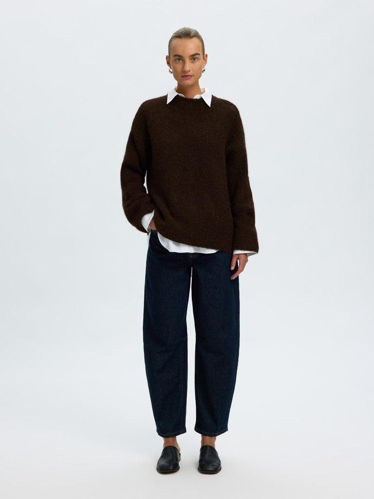 Gabriella Ls Knit New O-Neck Delicioso Melange