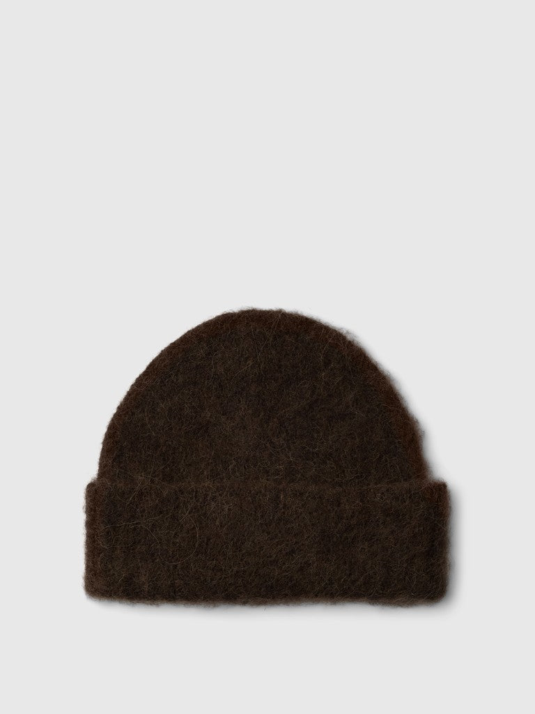 Lulu Brushed Wool Blend Beanie Delicioso