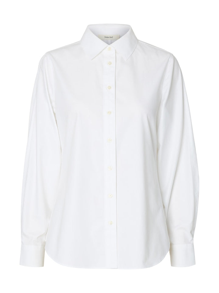 Ester Slim Ls Barrel Sleeve Shirt Bright White