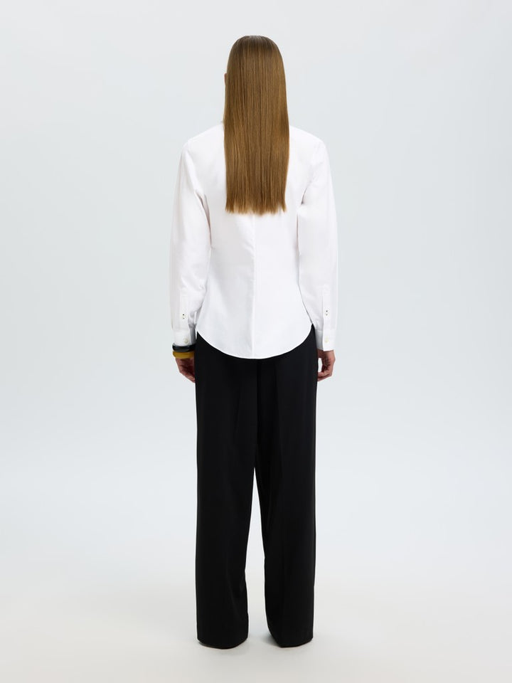 Ester Slim Ls Barrel Sleeve Shirt Bright White