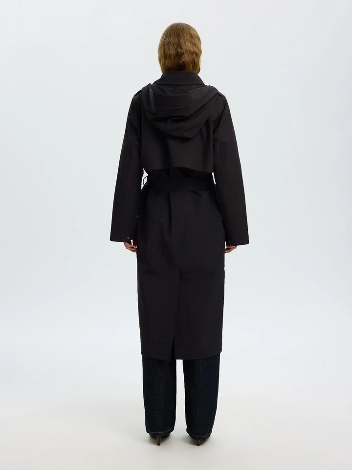 New Aline Tech Trenchcoat Black